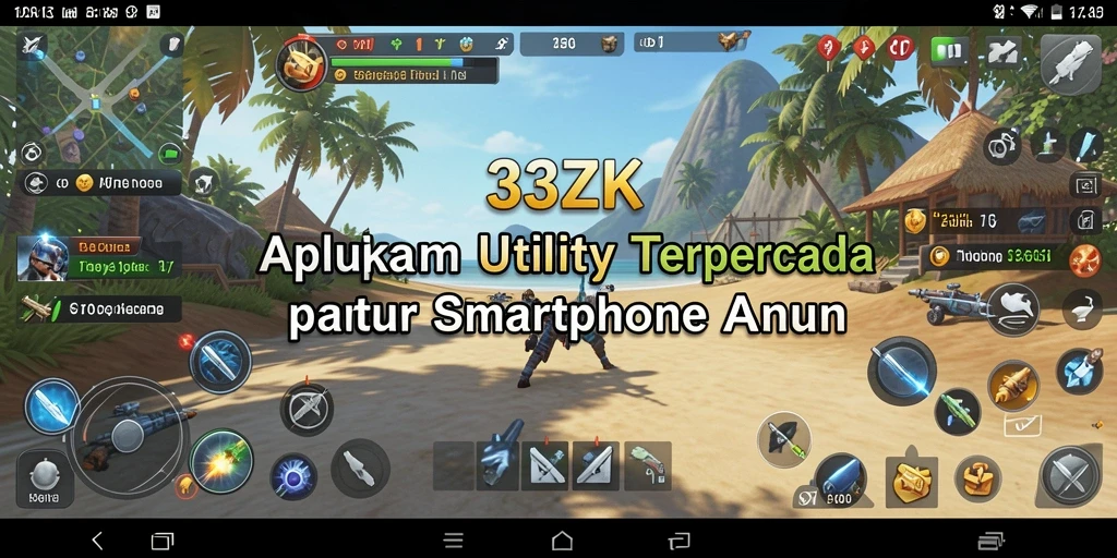 Tampilan antarmuka aplikasi 33ZK yang intuitif dan menarik.