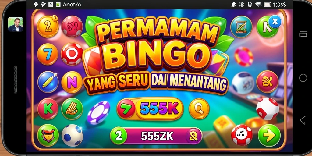 Tampilan menarik dari gameplay Bingo 555ZK yang seru.