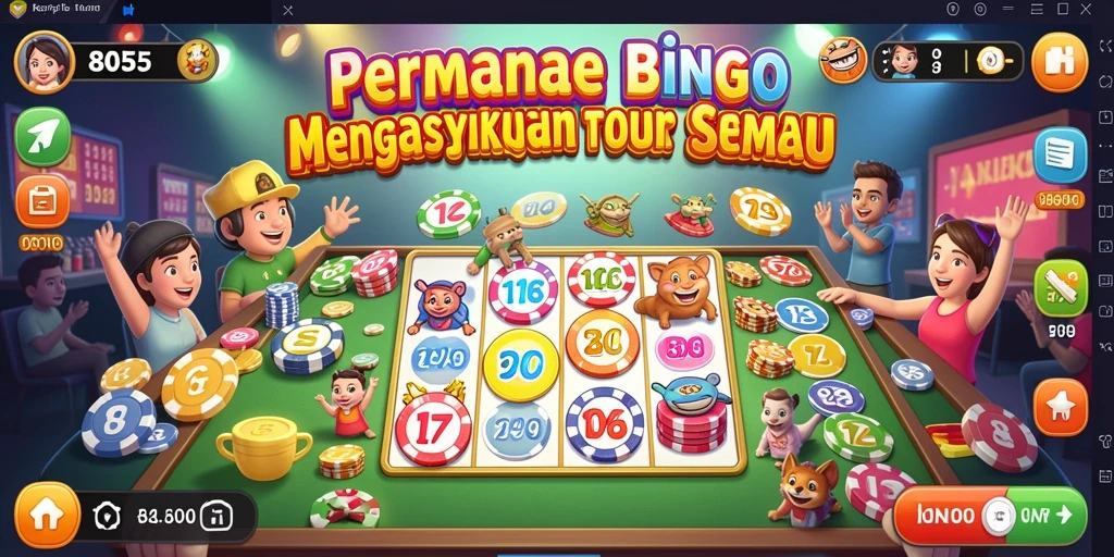 Tampilan menarik dari gameplay Bingo yang seru di 8055.