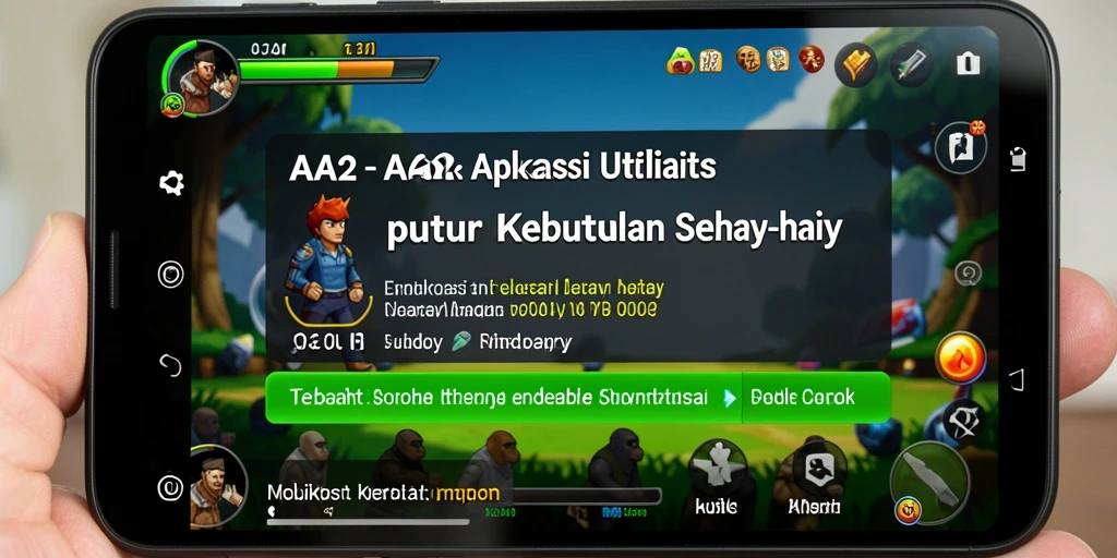 Tampilan utama AA62 dengan berbagai fitur utilitas yang lengkap.