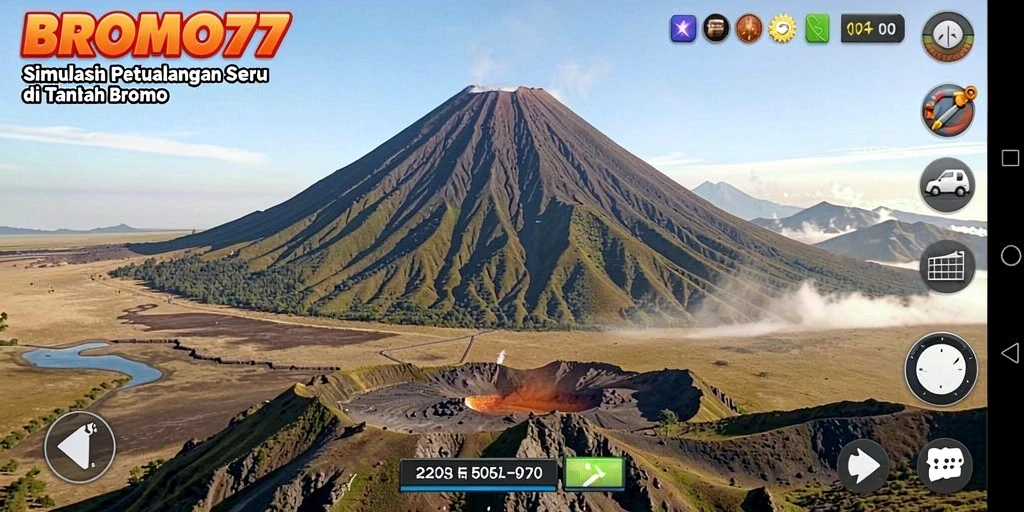 Gameplay BROMO77 yang memukau saat menjelajahi alam Bromo.