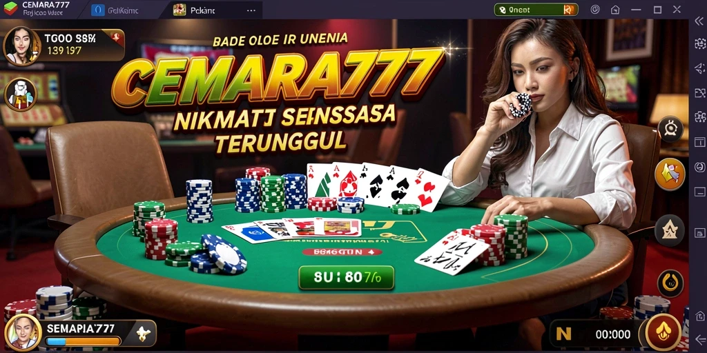 Tampilan gameplay CEMARA777 yang seru dan interaktif di Poker.