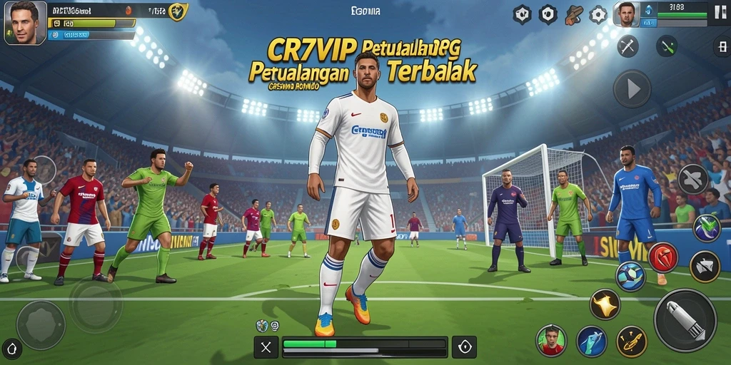 Tampilan gameplay CR7VIP yang mengesankan dengan karakter utama beraksi.