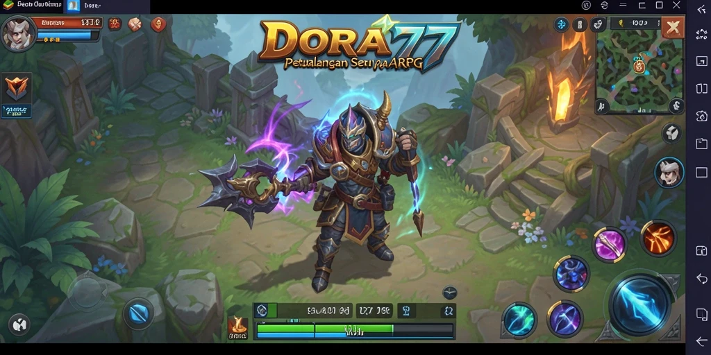Screenshot gameplay DORA77 yang menampilkan aksi seru dalam pertarungan.
