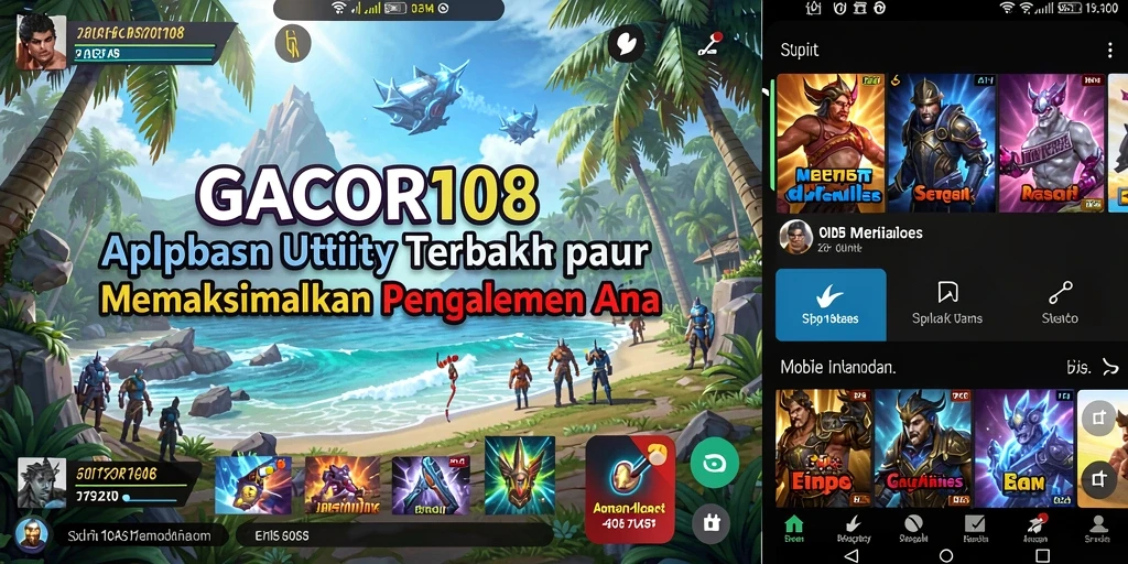 Tampilan antarmuka GACOR108 yang bersih dan informatif.