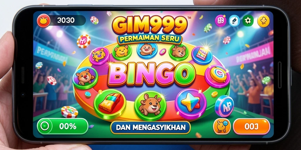 Screenshot gameplay GIM999 menampilkan keseruan permainan Bingo.