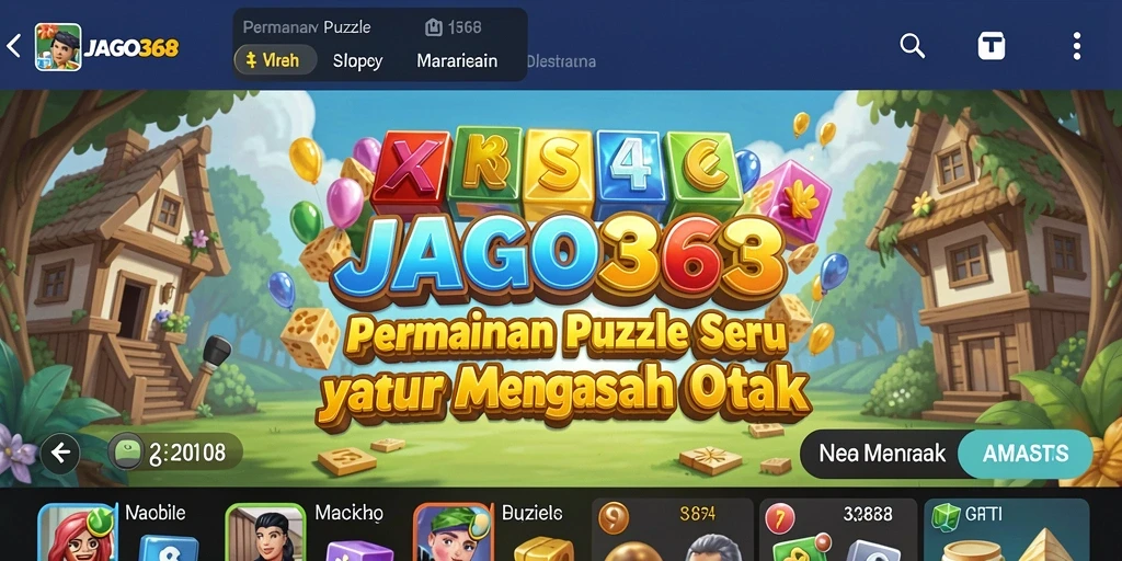 Tampilan gameplay JAGO368 dengan tantangan Puzzle yang seru.