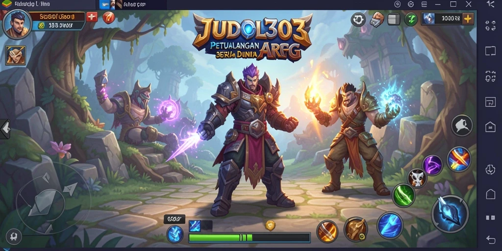 Tampilan gameplay seru di JUDOL303 dengan pertarungan epik.