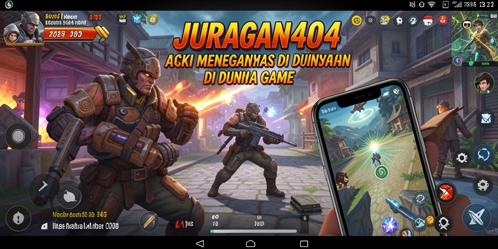 Screenshot menunjukkan pemain beraksi di level menegangkan JURAGAN404.