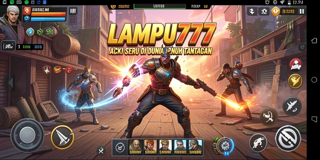 Tampilan gameplay menegangkan di LAMPU777 dengan aksi seru.