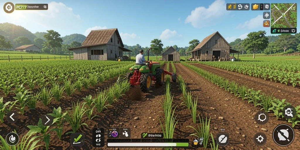 Gameplay pertanian yang seru dan interaktif di PC777.