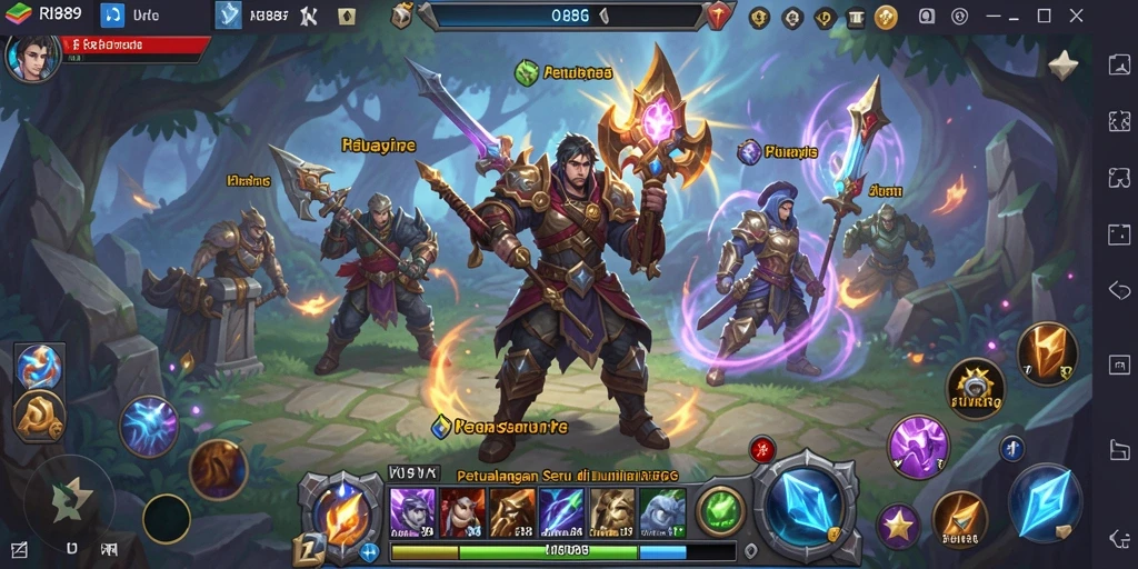 Tangkapan layar terbaik dari gameplay ARPG yang menegangkan.