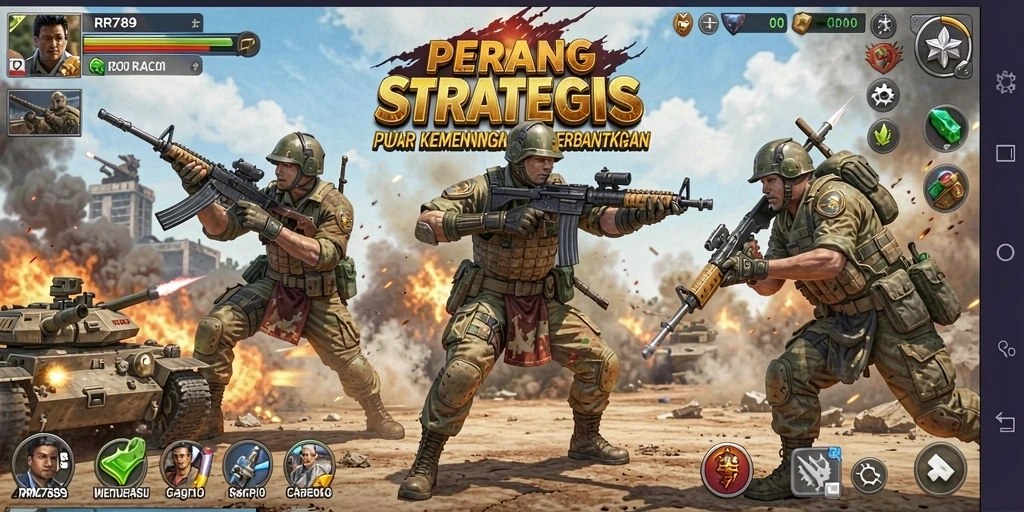 Tampilan gameplay RR789 yang strategis dan mendebarkan.