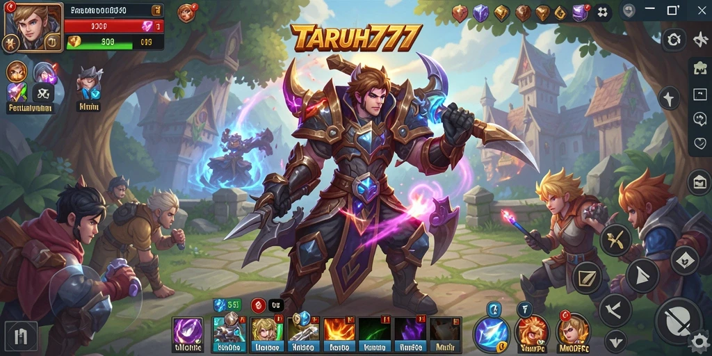 Tampilan permainan TARUH777 yang menakjubkan di dunia MMORPG.