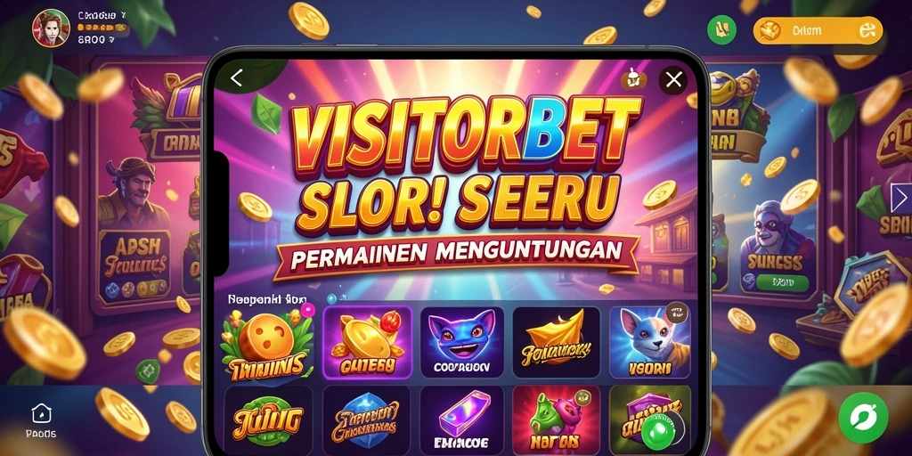 Tampilan menarik dari gameplay permainan Slot VISITORBET.